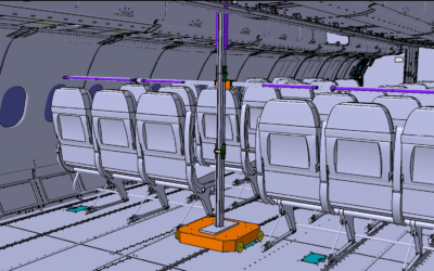 CT develops FlightSafe, an automated UV-C light disinfection system for the interior of commercial aircraft