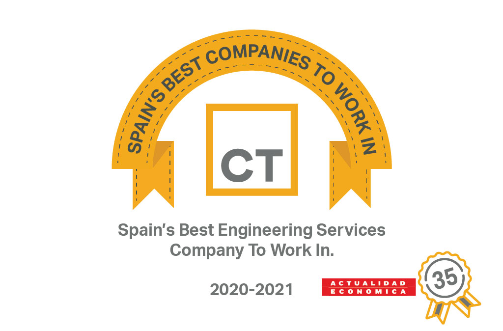 CT, best engineering services company to work for in Spain for the sixth consecutive year