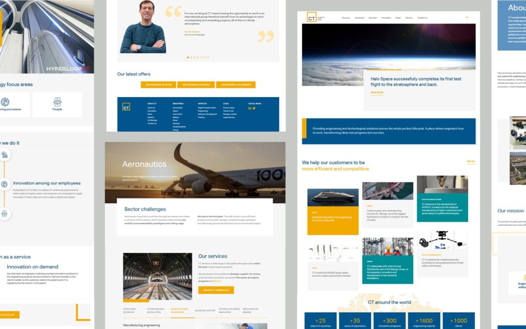 CT launches a new website reflecting the group’s international scope and its commitment to digitalization.