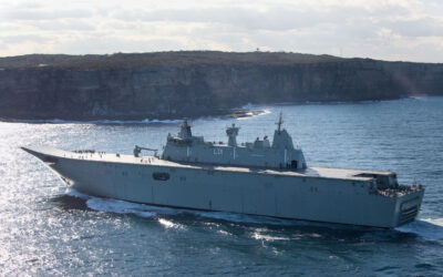 Developement and construction of the largest vessels in the Australian Royal Navy’s fleet