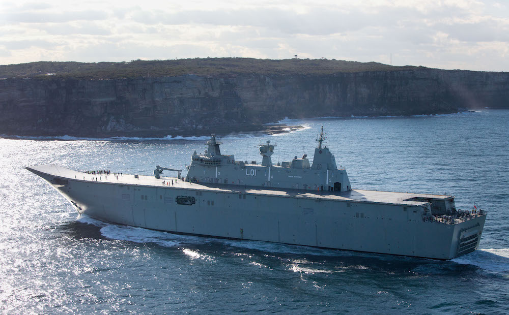 Developement and construction of the largest vessels in the Australian Royal Navy’s fleet