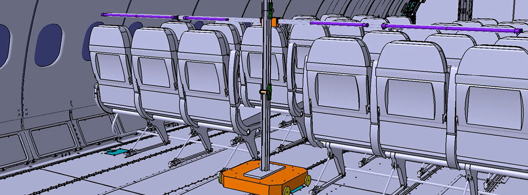 CT develops FlightSafe, an automated UV-C light disinfection system for the interior of commercial aircraft