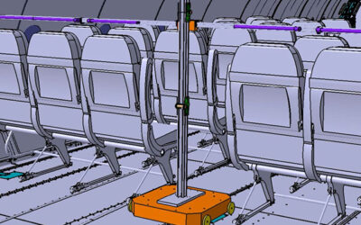 CT develops FlightSafe, an automated UV-C light disinfection system for the interior of commercial aircraft